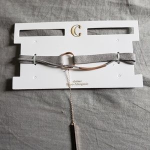 Charming charlies grey choker